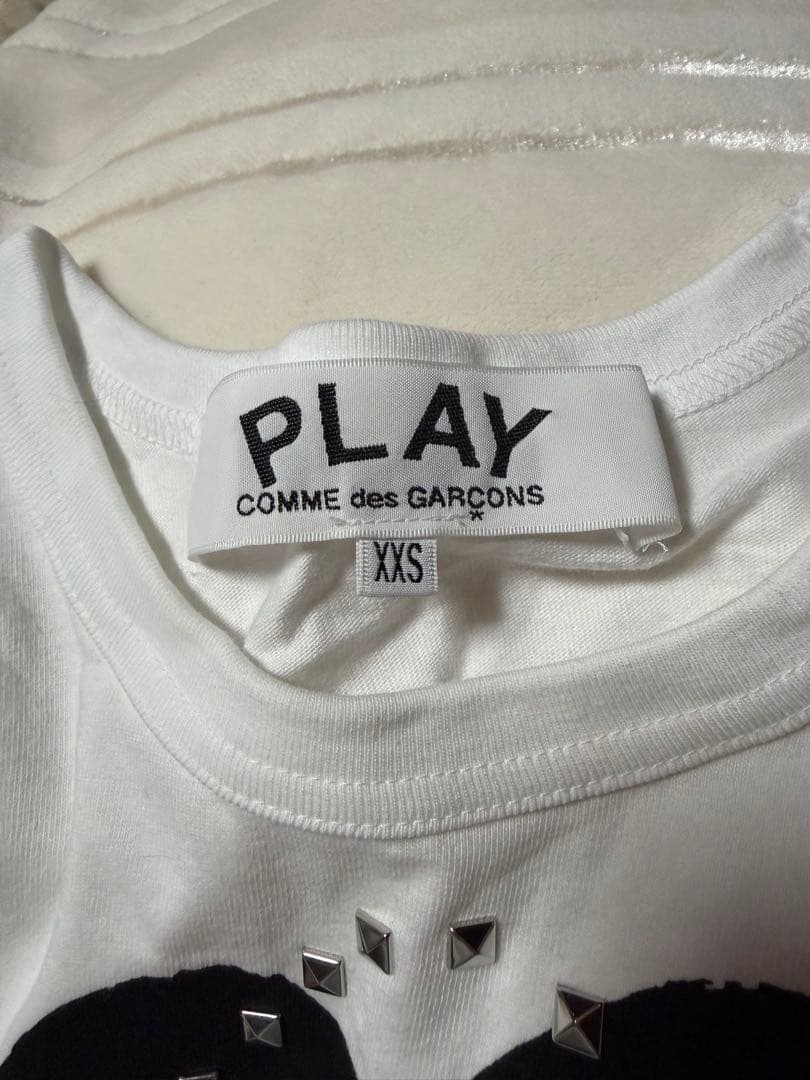 PLAY COMME des GARÇONS スタッズTシャツ xxs