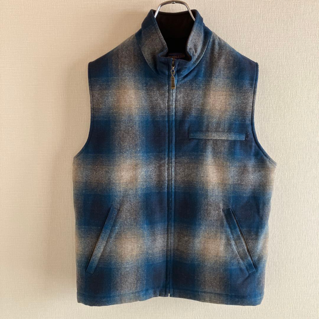 希少　好配色　PENDLETON ペンドルトン　ウールベスト　オンブレ　中綿