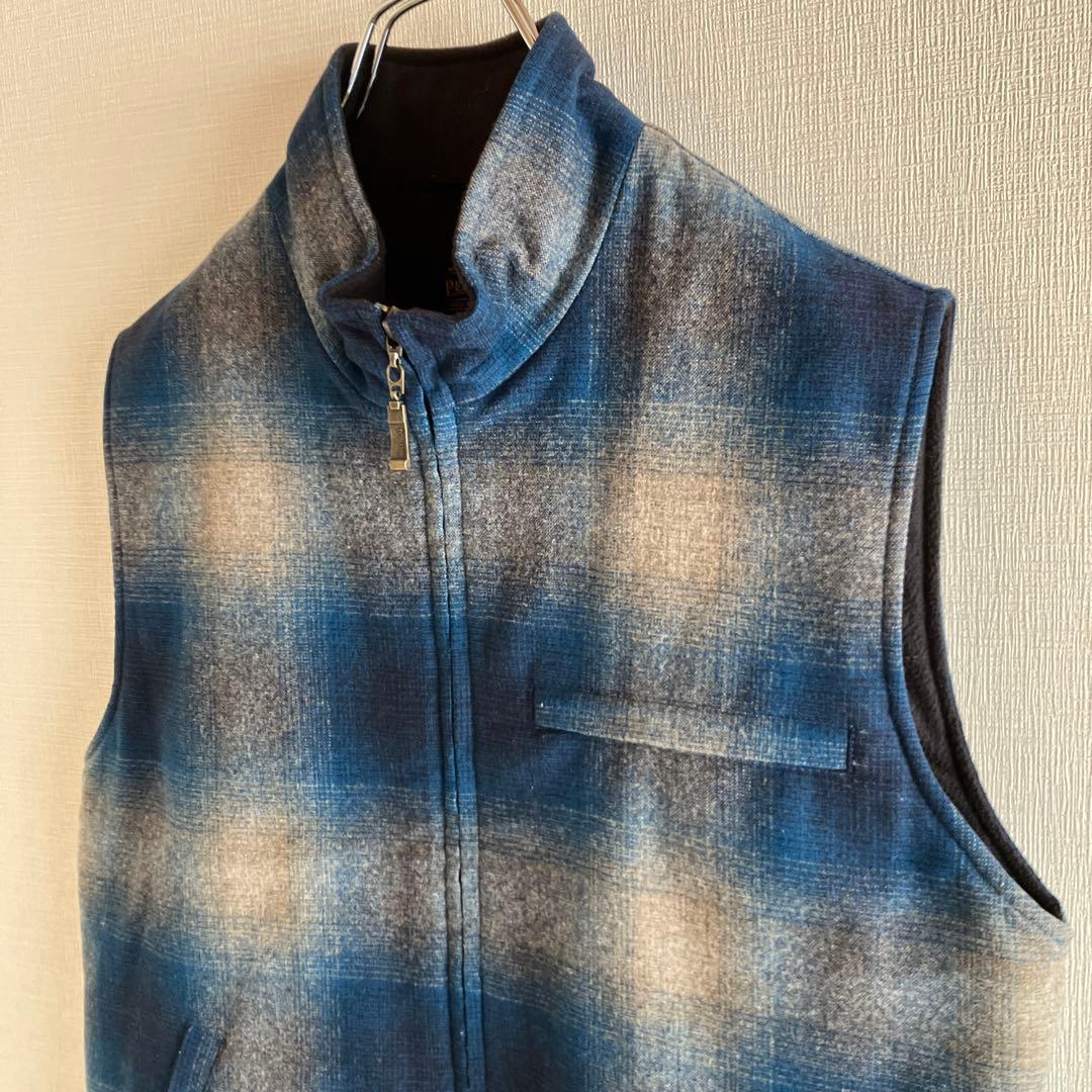 希少　好配色　PENDLETON ペンドルトン　ウールベスト　オンブレ　中綿