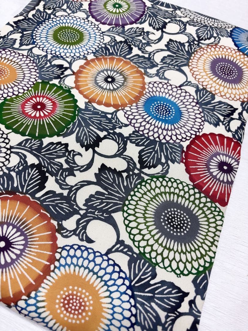 正絹　塩瀬名古屋帯　美品