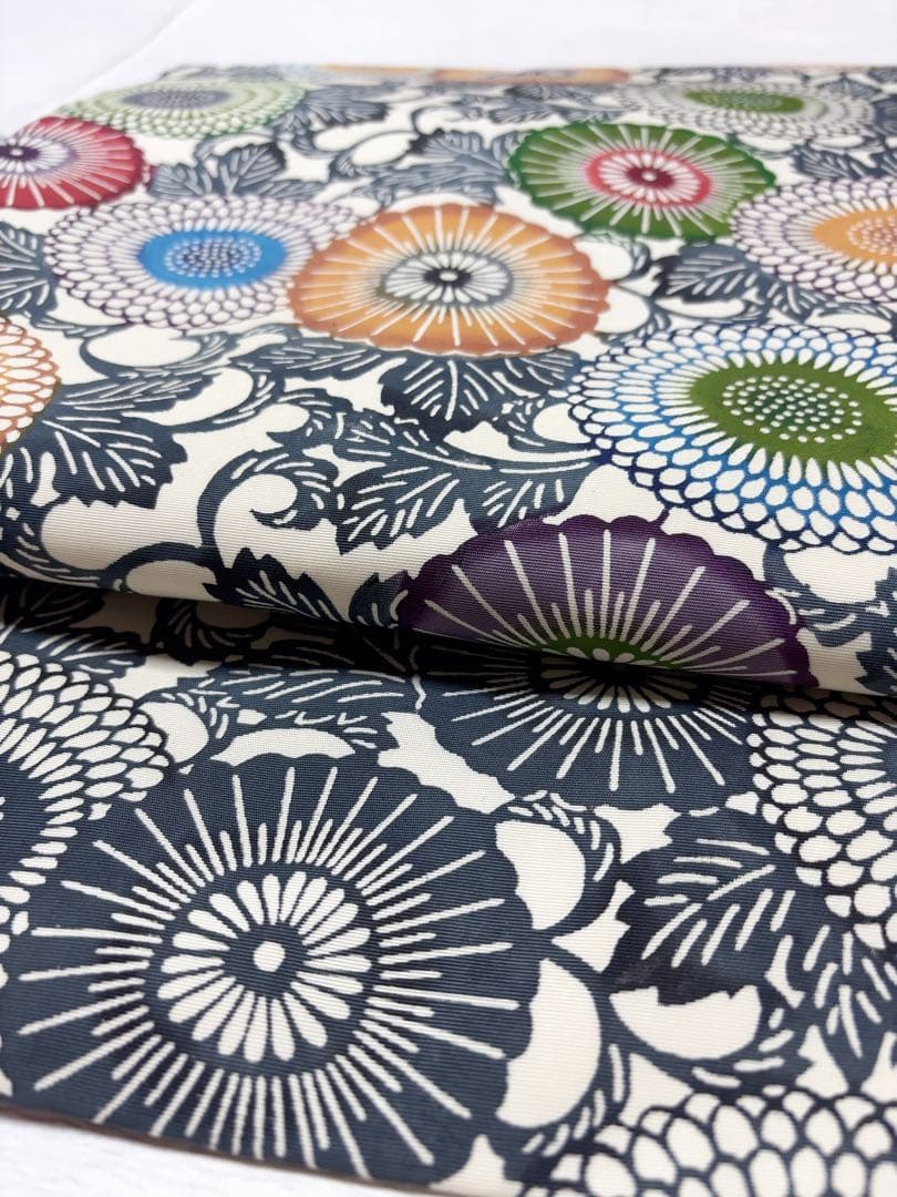 正絹　塩瀬名古屋帯　美品