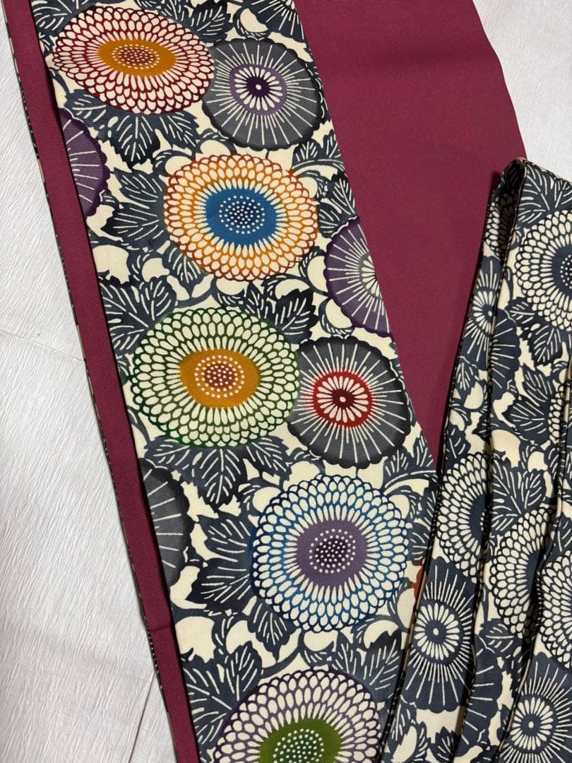 正絹　塩瀬名古屋帯　美品