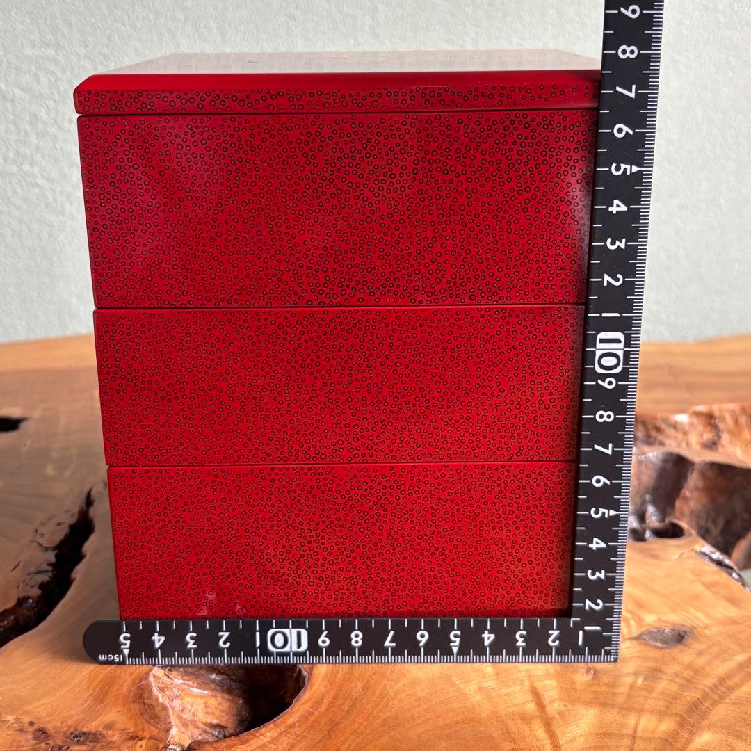 【新品未使用】津軽七々子塗 重箱 田中漆工謹製 共箱