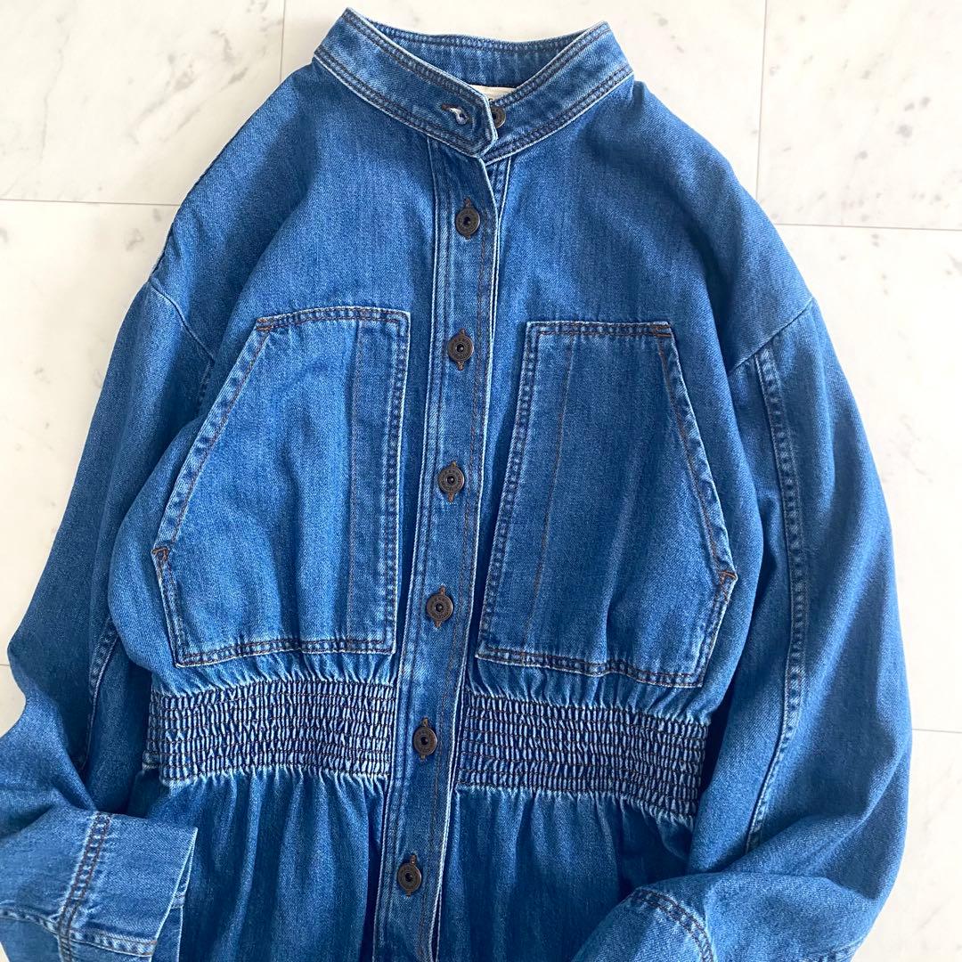 極美品 マックスマーラウィークエンド ウォッシュドデニムオールインワン 38