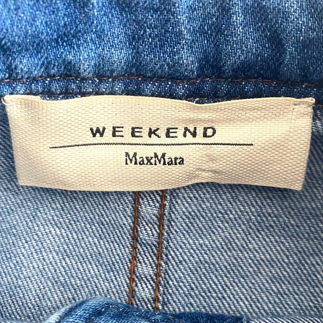極美品 マックスマーラウィークエンド ウォッシュドデニムオールインワン 38