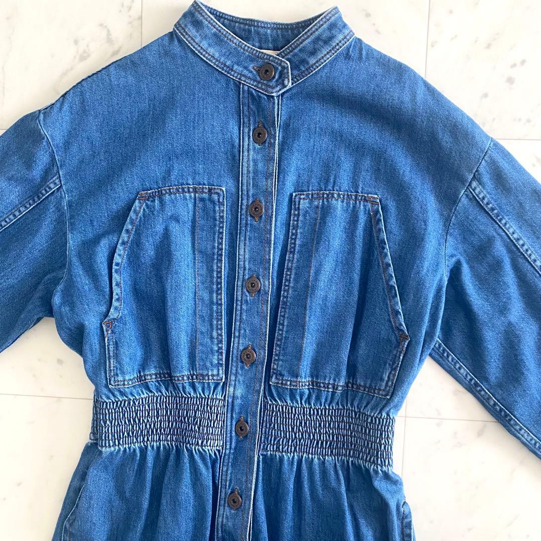 極美品 マックスマーラウィークエンド ウォッシュドデニムオールインワン 38