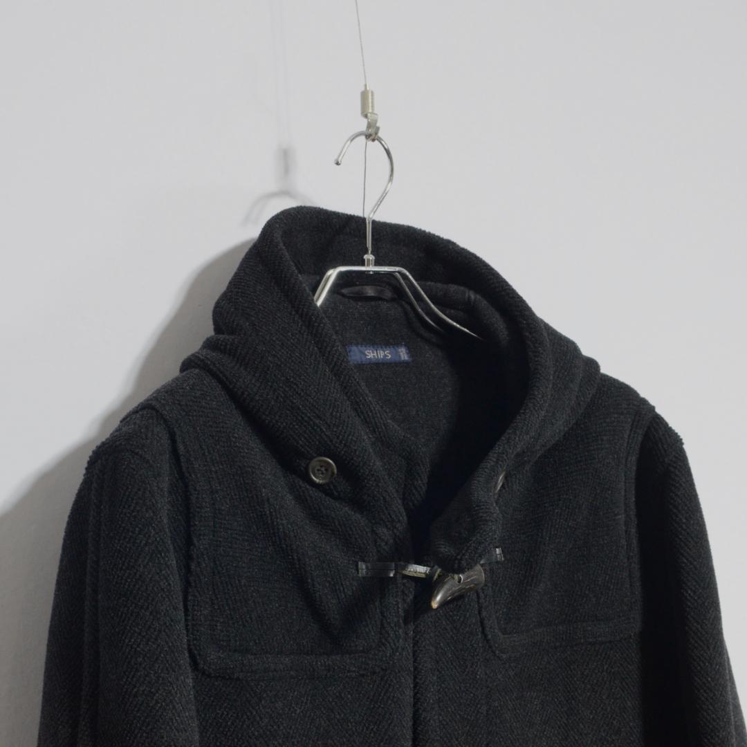 超極上品 チベット社 ムーアブルックカットパイル ダッフルコート Hグレー 36