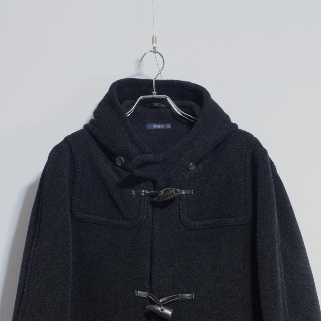 超極上品 チベット社 ムーアブルックカットパイル ダッフルコート Hグレー 36