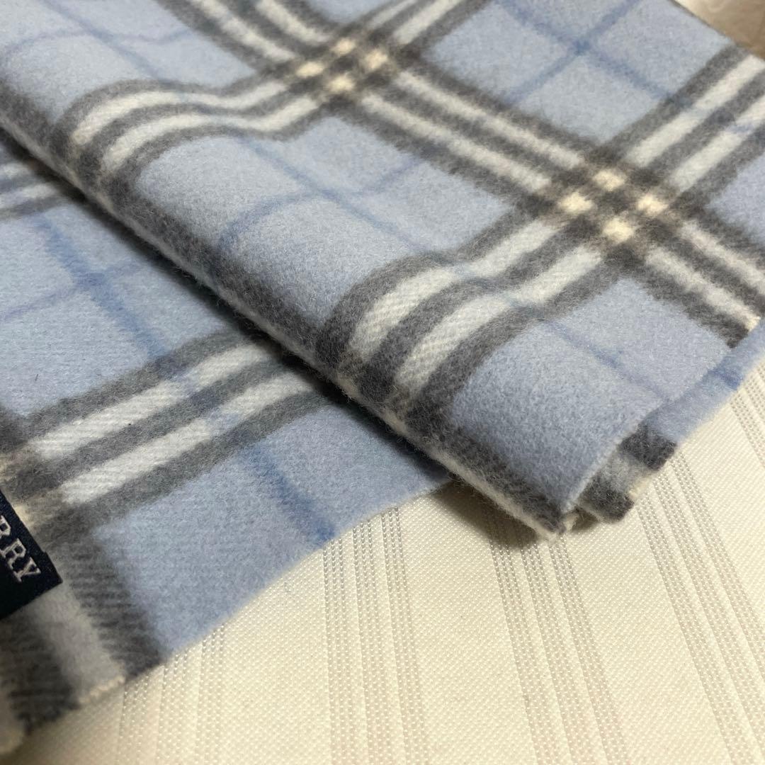 希少カラー バーバリー BURBERRY マフラー チェック柄 ウール100%