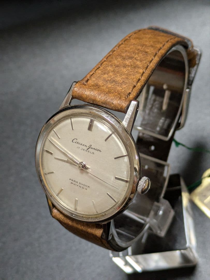 Citzen Junior 手巻き時計 シルバー アンティーク時計