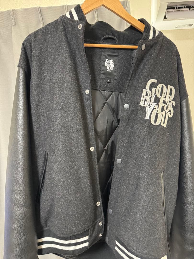 GOD BLESS YOU スタジャン EXAMPLE レザー
