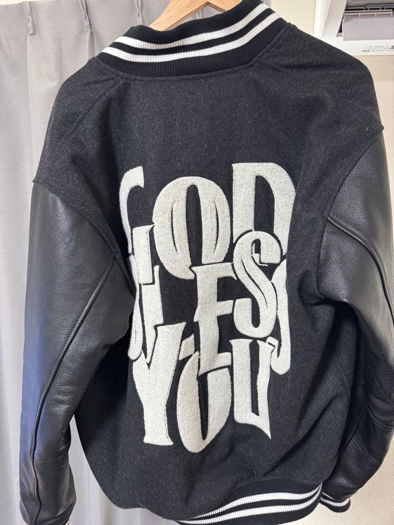 GOD BLESS YOU スタジャン EXAMPLE レザー