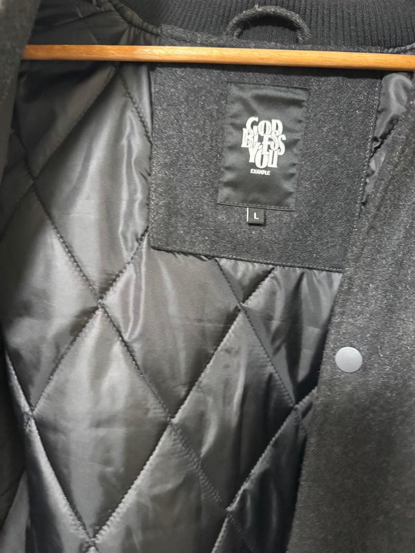 GOD BLESS YOU スタジャン EXAMPLE レザー