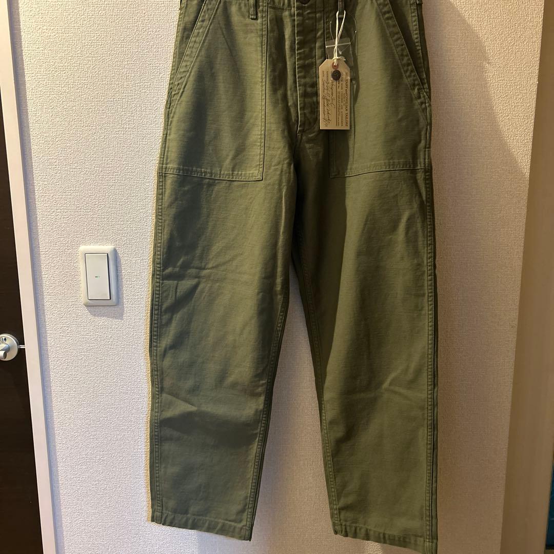 waiper オリーブ ワークパンツ コットン製