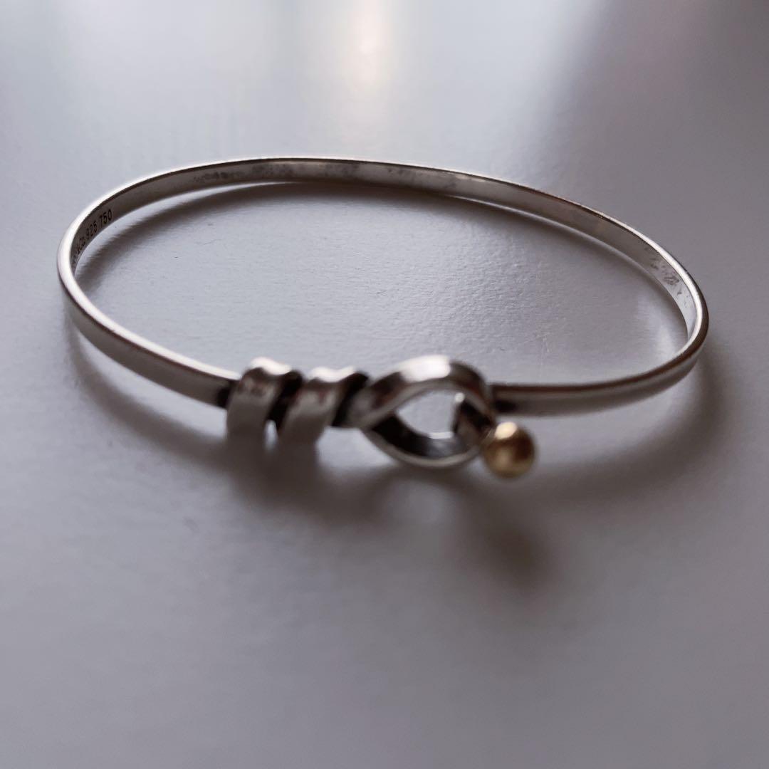 ティファニーフックアンドアイバングル925 750