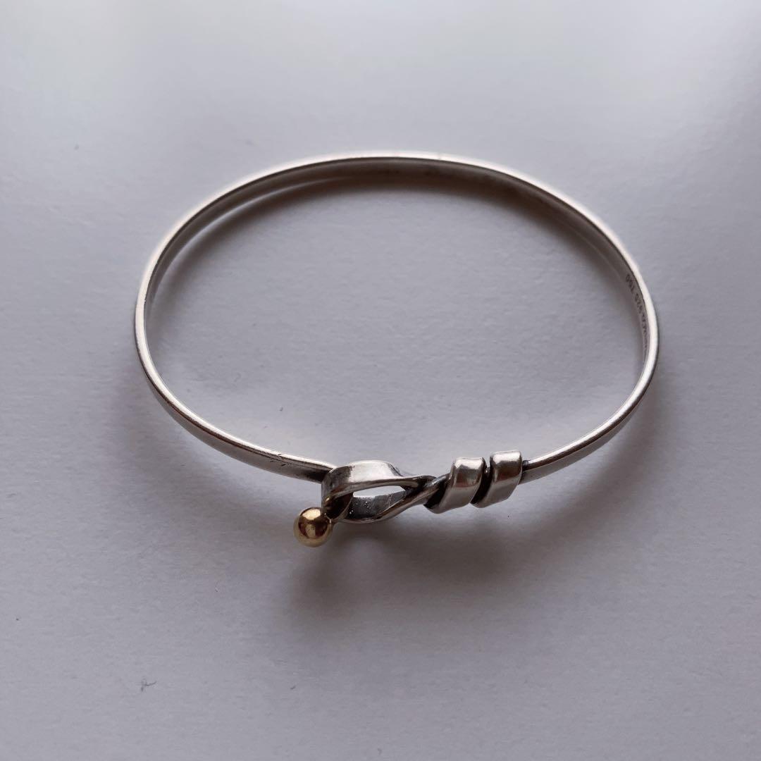 ティファニーフックアンドアイバングル925 750