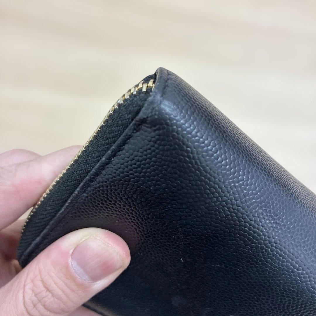 SAINT LAURENT ブラックレザー 長財布