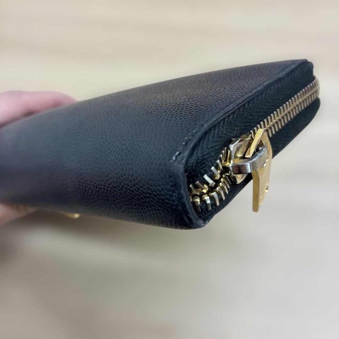 SAINT LAURENT ブラックレザー 長財布