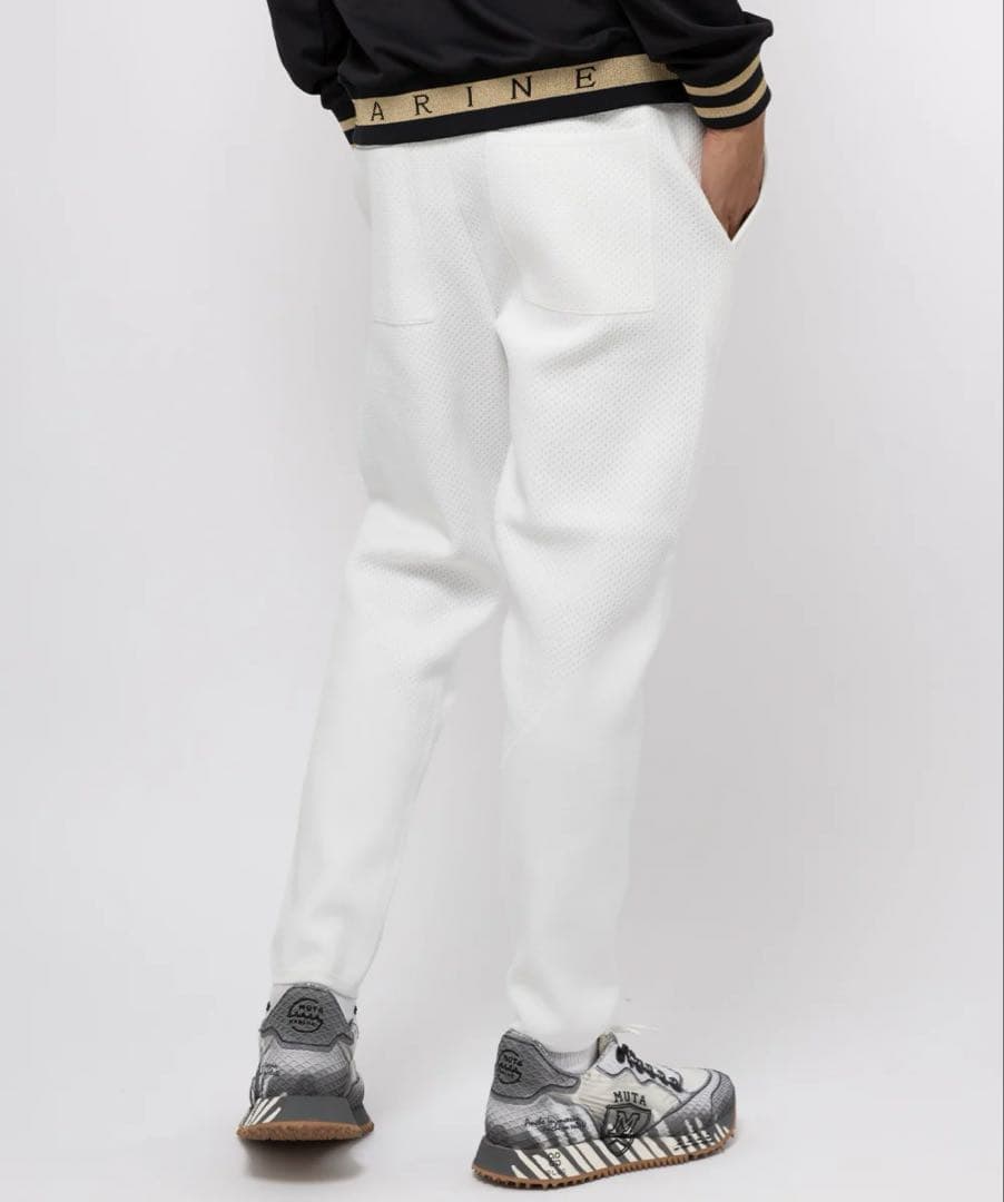 muta★モールディングジャガードニットスラックス★XL