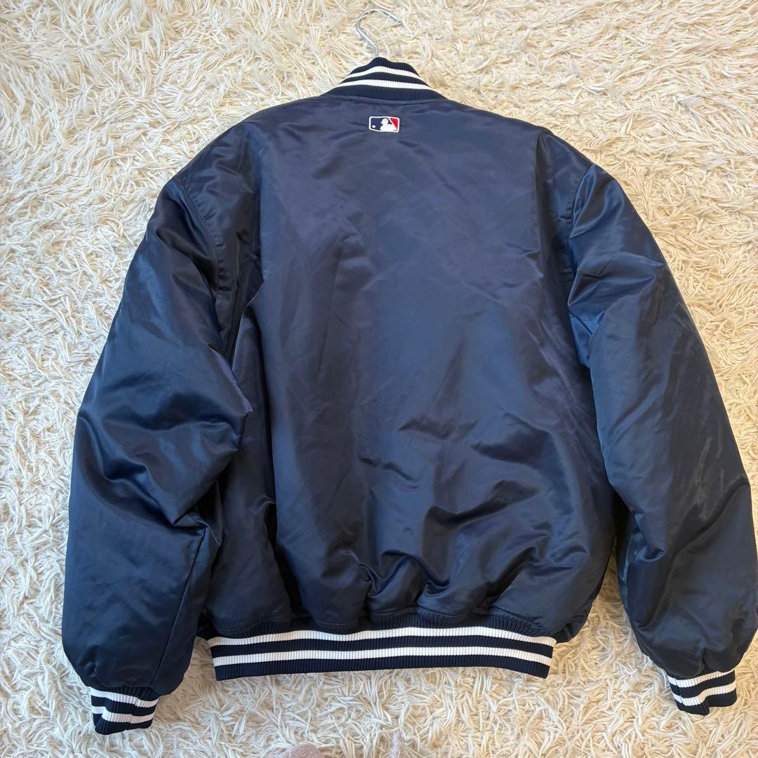 NY ヤンキース MLB 中綿スタジャン 刺繍 ネイビー ジャケット