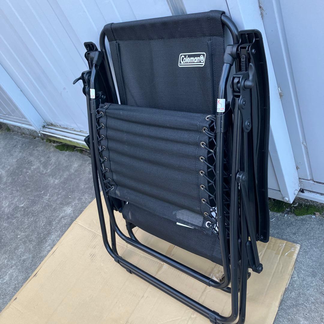 コールマン　リクライニング　メッシュチェア　ブラック　本体重量8.8Kg