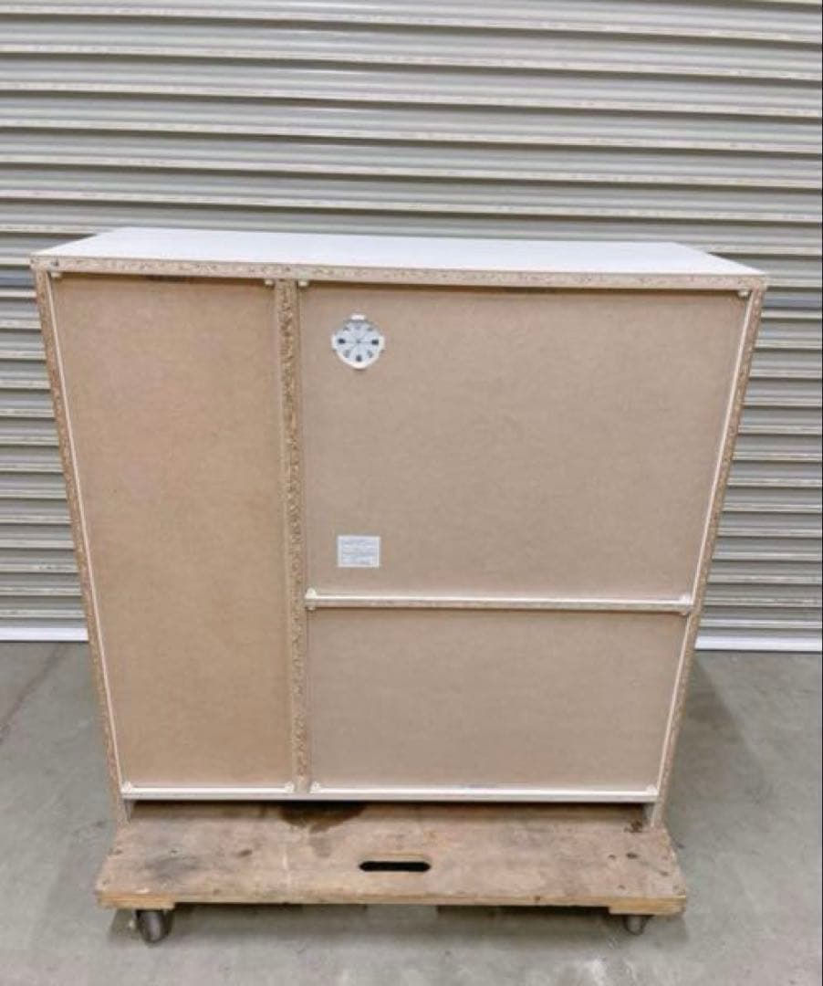 ニトリ ホワイト レンジ台 可動棚付き 幅90