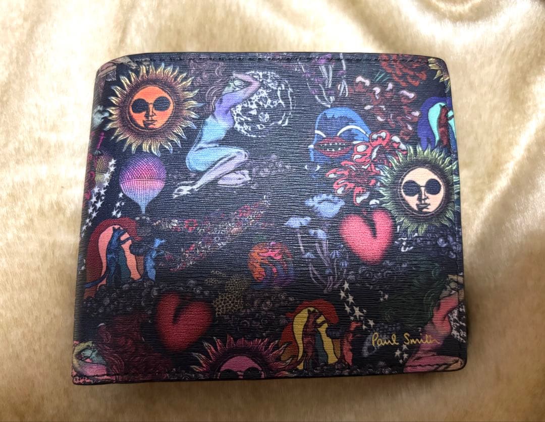 【即日発送】ポールスミス二つ折り財布 サイケデリックサン