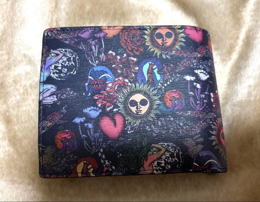 【即日発送】ポールスミス二つ折り財布 サイケデリックサン