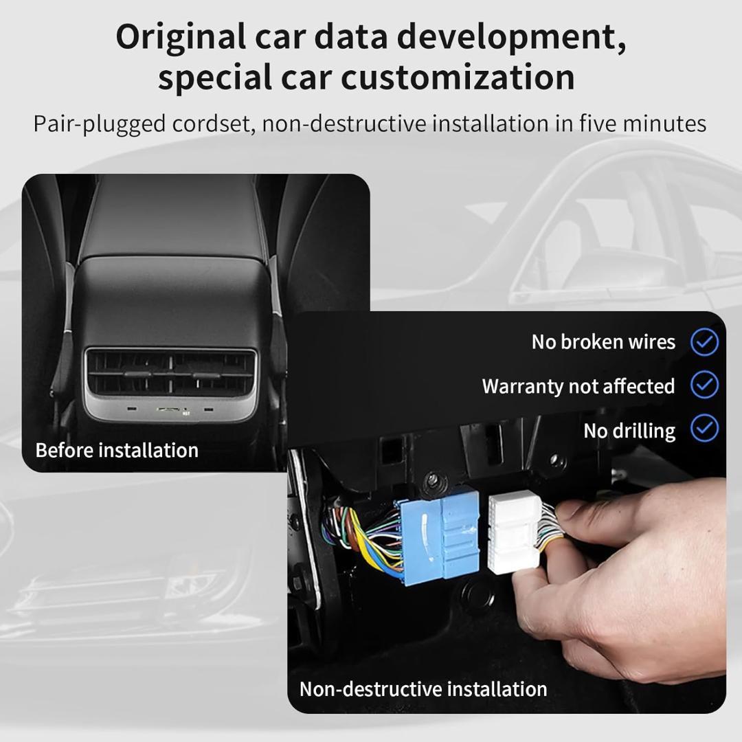 【極美品】テスラ モデル3/Y リアモニター 8.7インチ 後部座席エンタメ