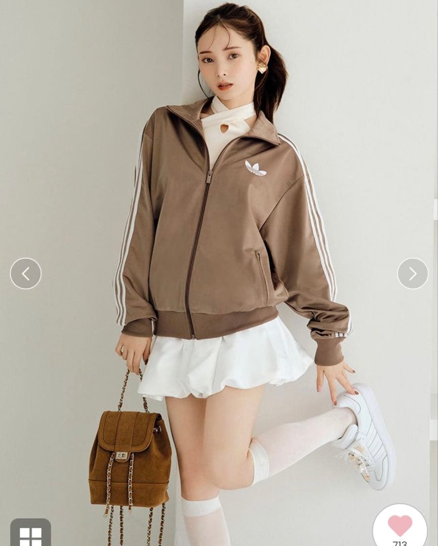 adidas ×SNIDEL トラックジャケット