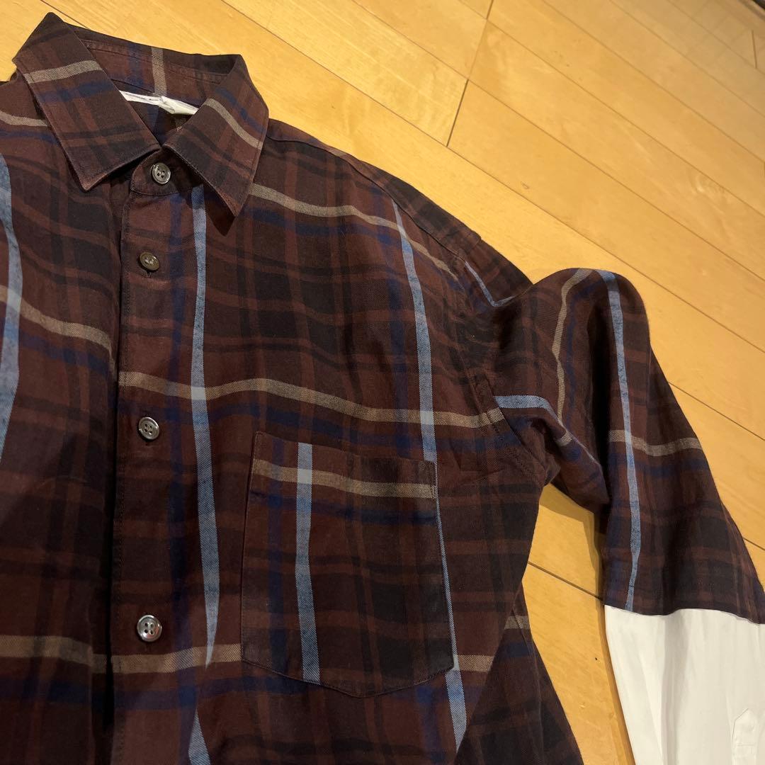 コムデギャルソンシャツ ドッキング 再構築 パッチワーク フランス製　XS