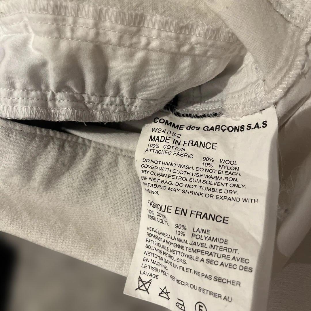 コムデギャルソンシャツ ドッキング 再構築 パッチワーク フランス製　XS