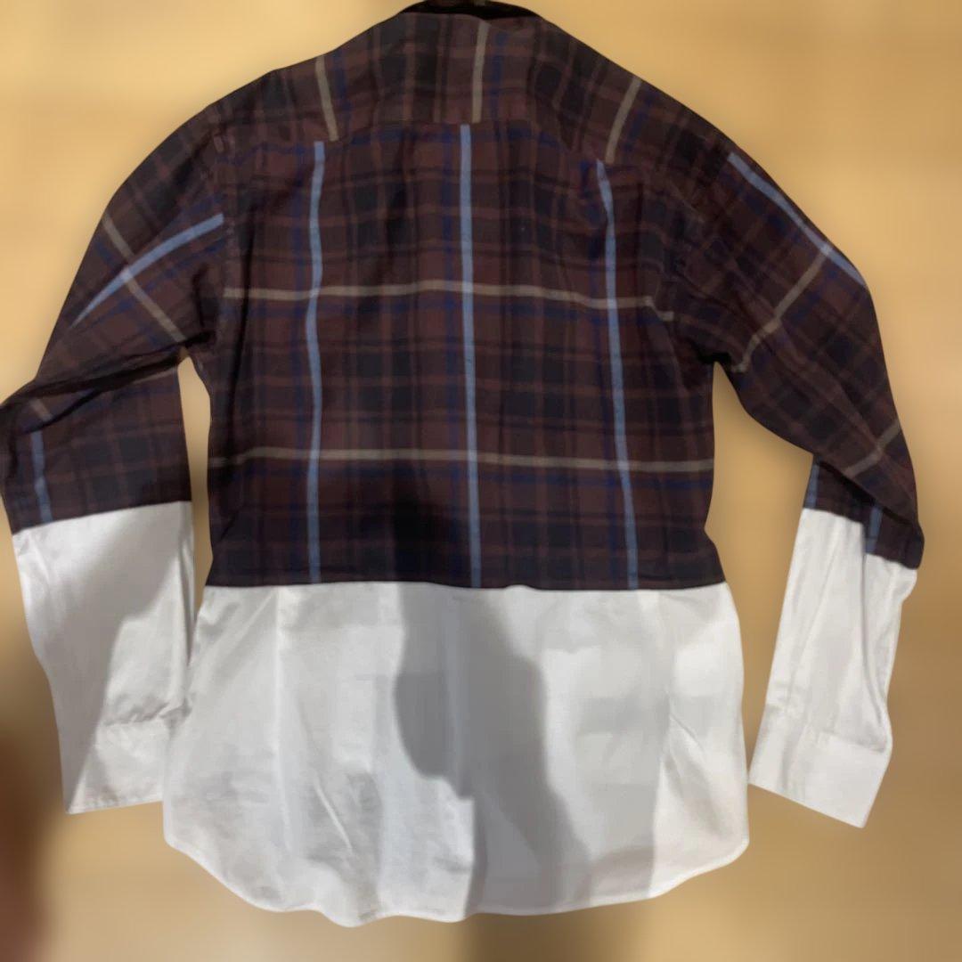 コムデギャルソンシャツ ドッキング 再構築 パッチワーク フランス製　XS