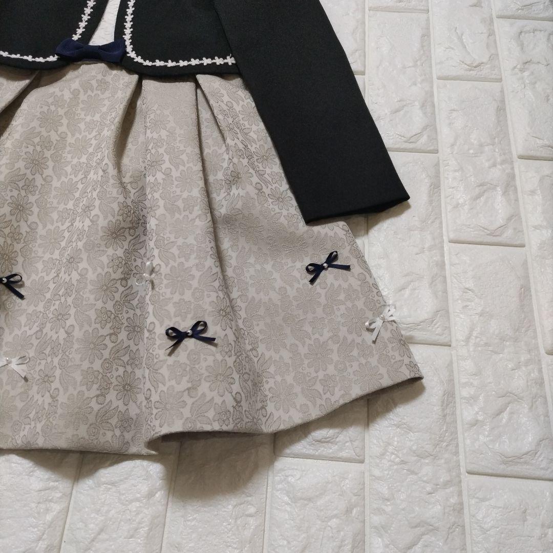 【120】a.v.v セレモニーフォーマル ボレロ ワンピース フラワー リボン