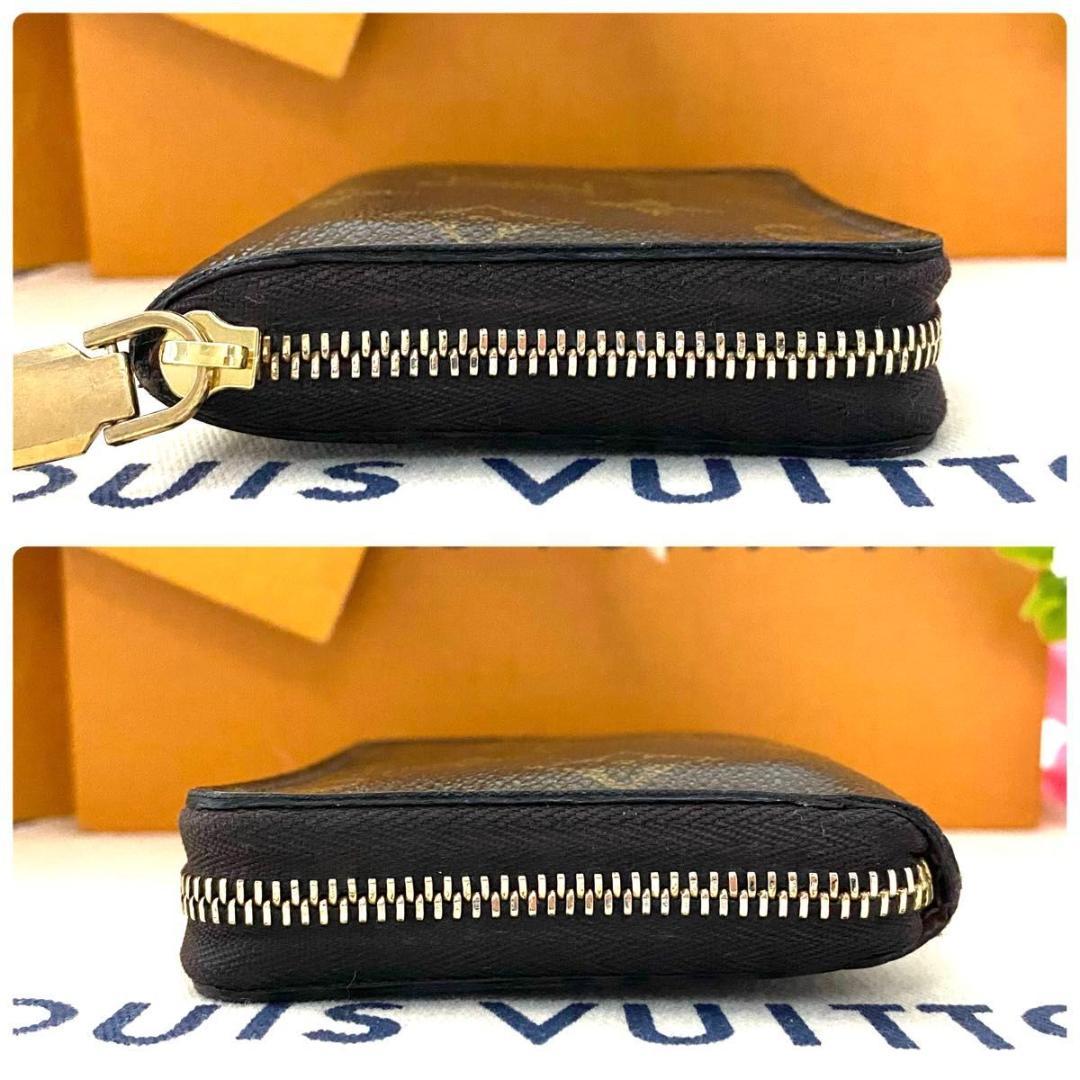 ルイ ヴィトン◎モノグラム パース ラウンドファスナー ケース 茶色