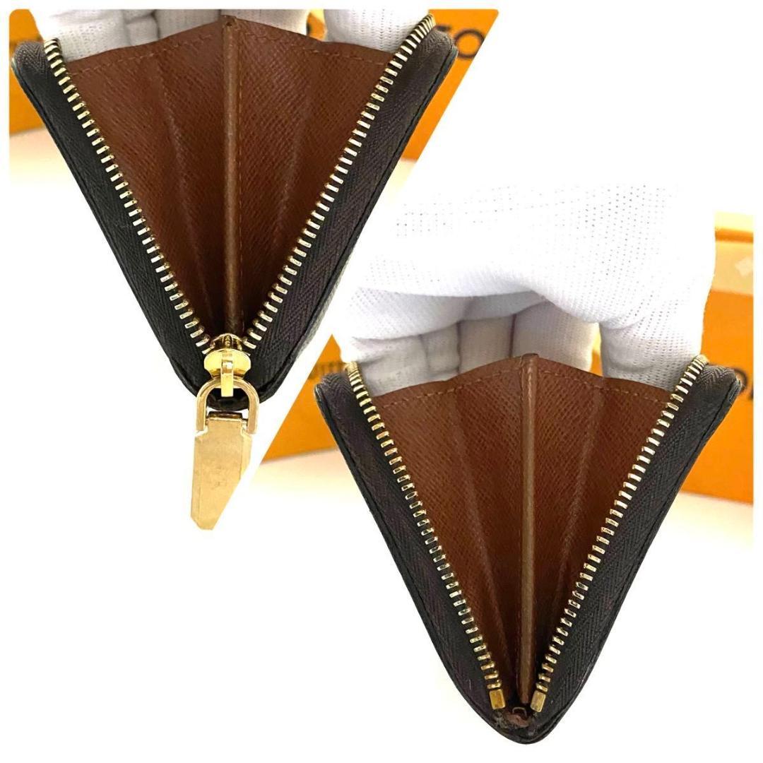 ルイ ヴィトン◎モノグラム パース ラウンドファスナー ケース 茶色