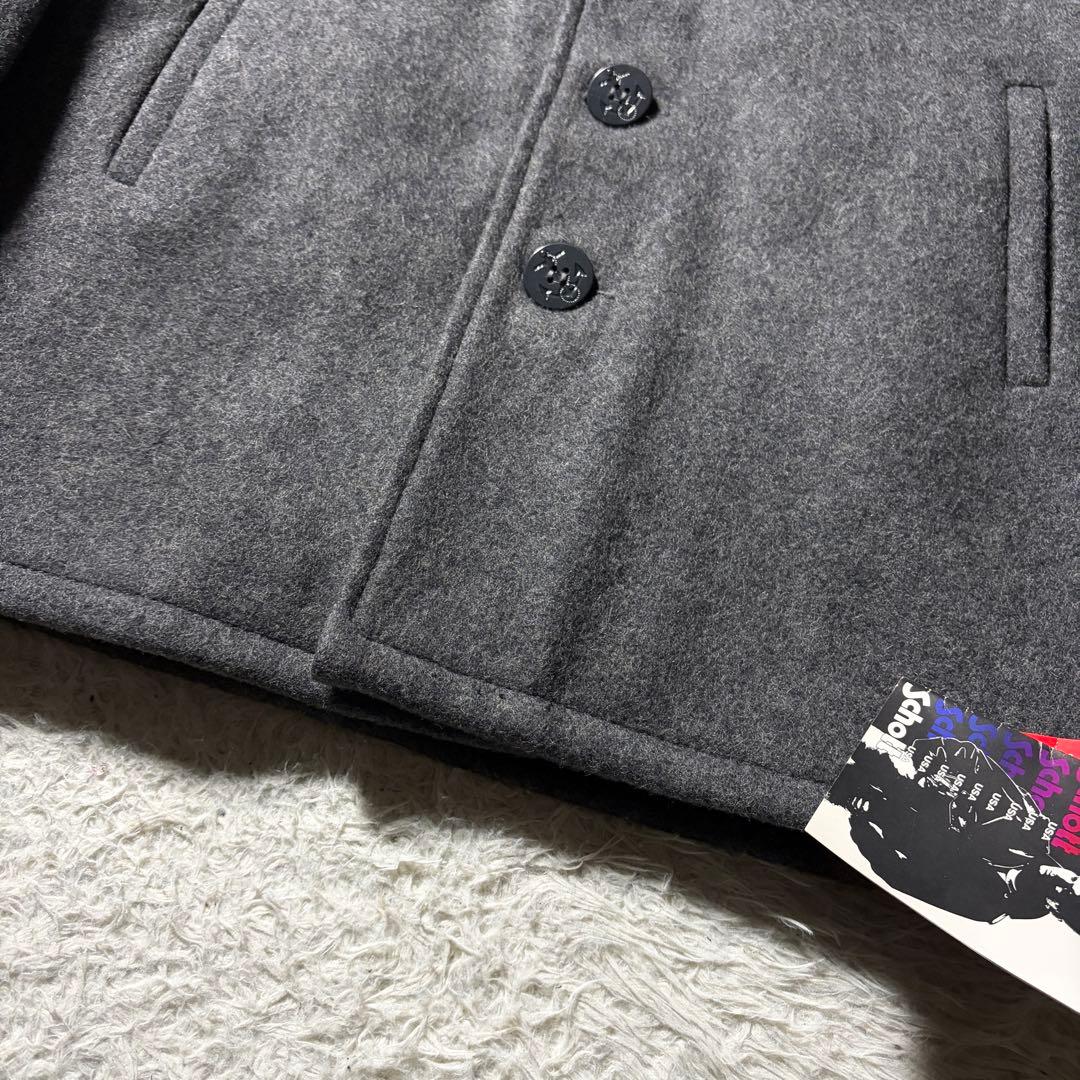 ジ*ム様 未使用/タグ付■schott ピーコート　736A メルトンウール　L