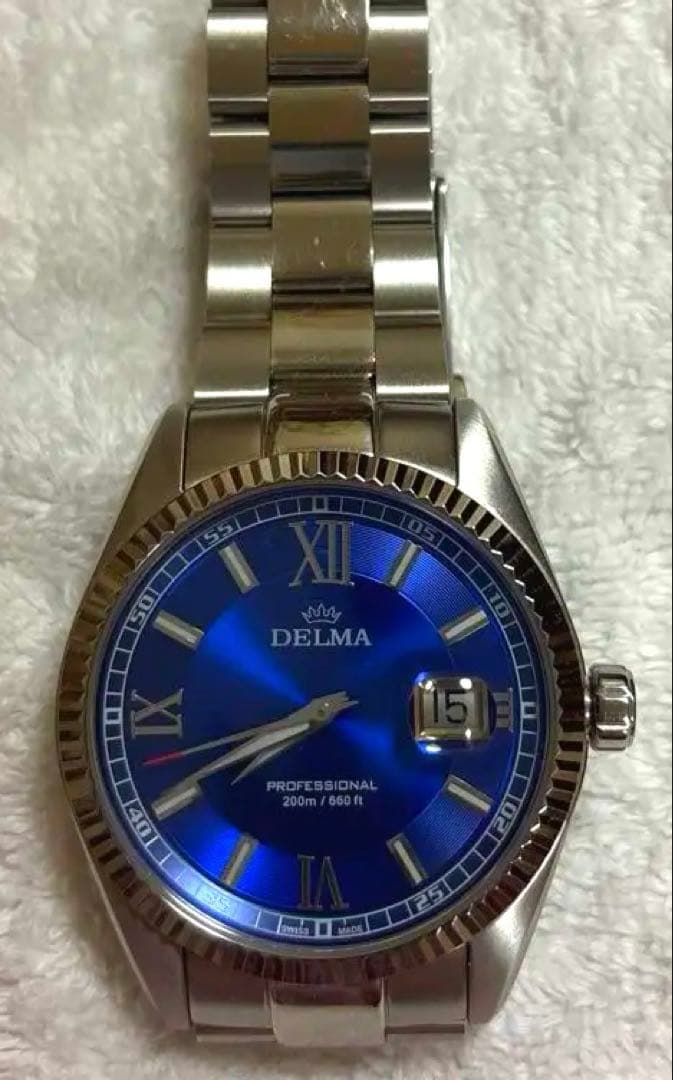 美品　DELMA PROFESSIONAL 200m 高級腕時計　　スイス製