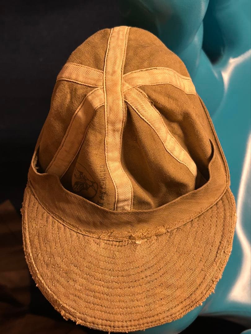 個人装備 WW2 US ARMY AIR FORCE A3 HBT MACHNIC CAP