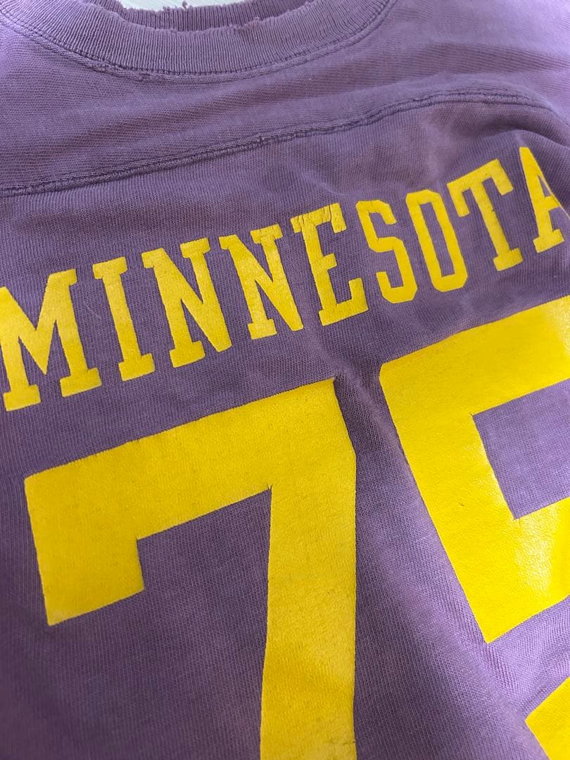 ビンテージ　フットボールtシャツ　七分袖