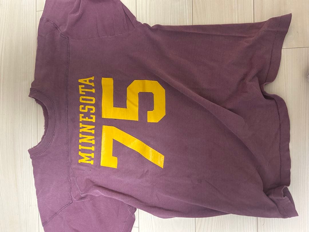 ビンテージ　フットボールtシャツ　七分袖