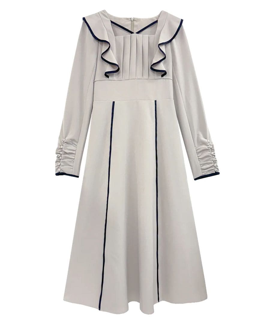 ワンピース RoseMuse decorte point piping one-piece