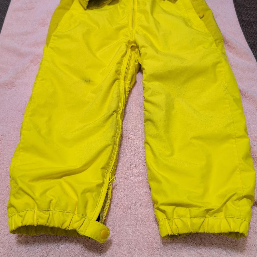 モンベル　110cm パウダー　カバーオール　雪　イエロー