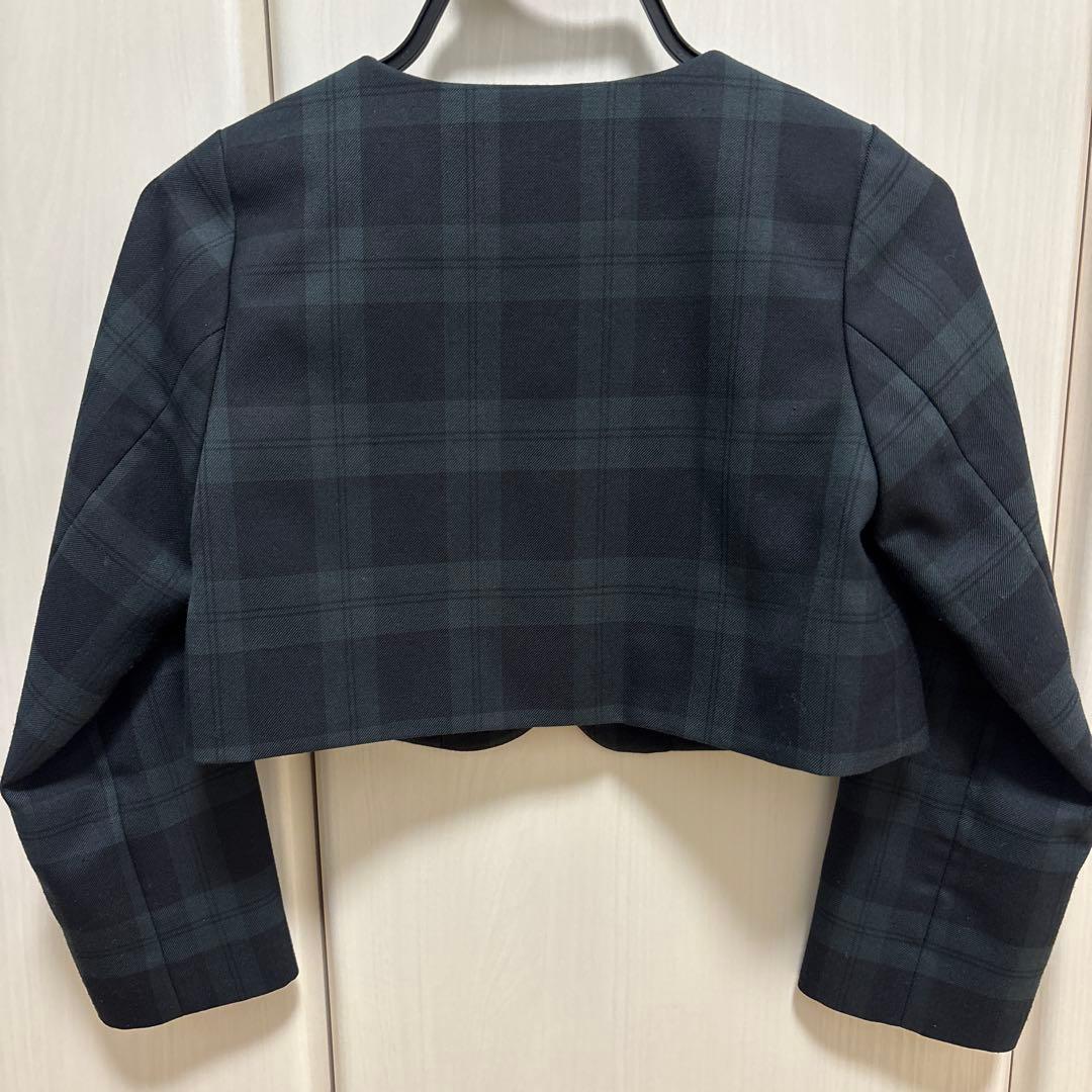 グリーンレーベルリラクシング　卒園式　入学式　チェック　ワンピース　フォーマル