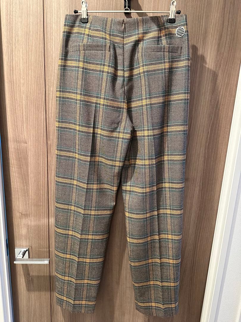 【限定お値下げ】【新品未使用】ボーダーズアットバルコニー　チェックパンツ　38