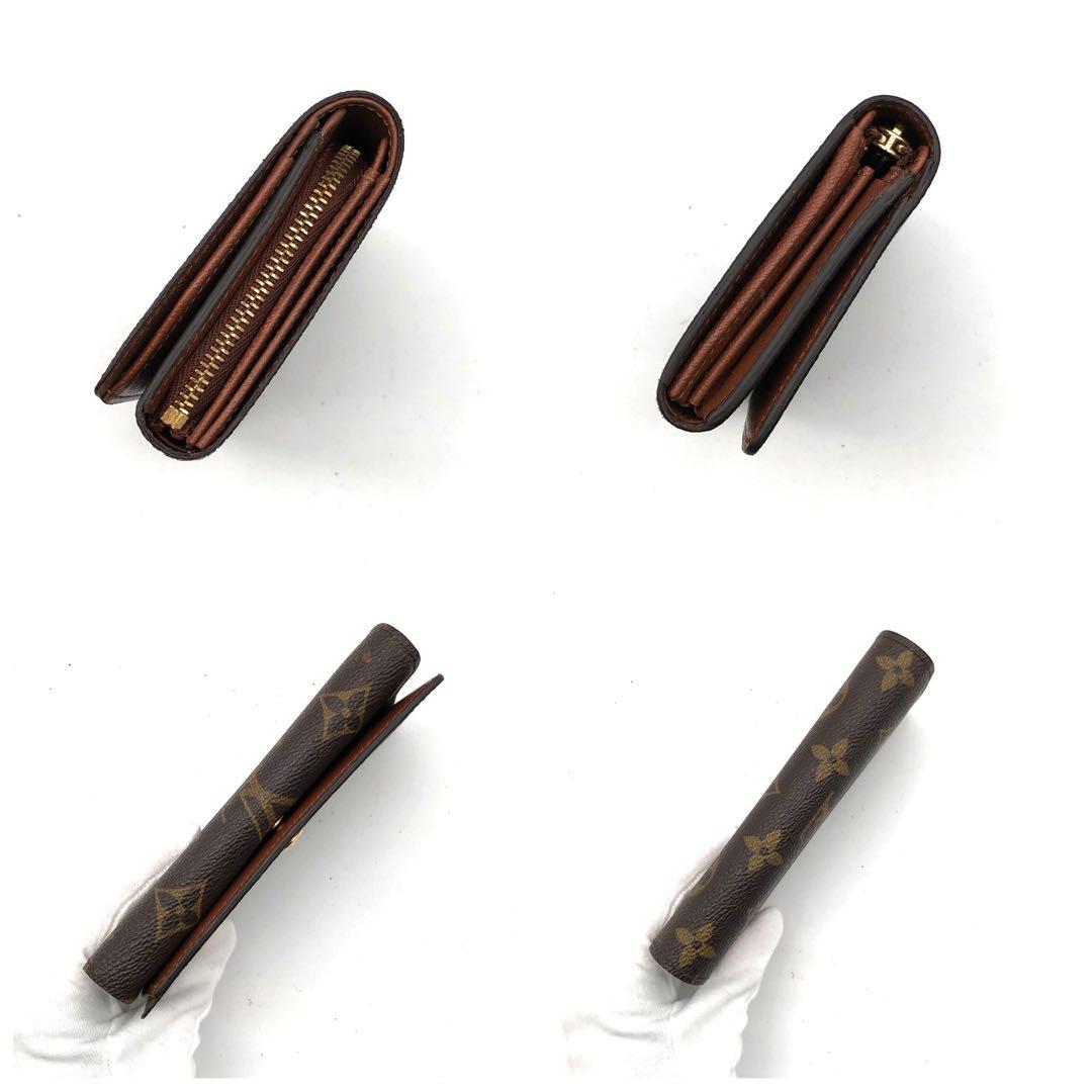 ルイヴィトン モノグラム トレゾール 二つ折り財布ブラウン レディース