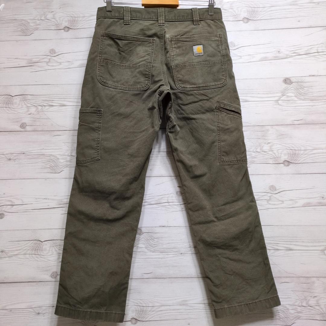 カーハート ダブルニー ペインターパンツ ダック W32 モスグリーン MOS