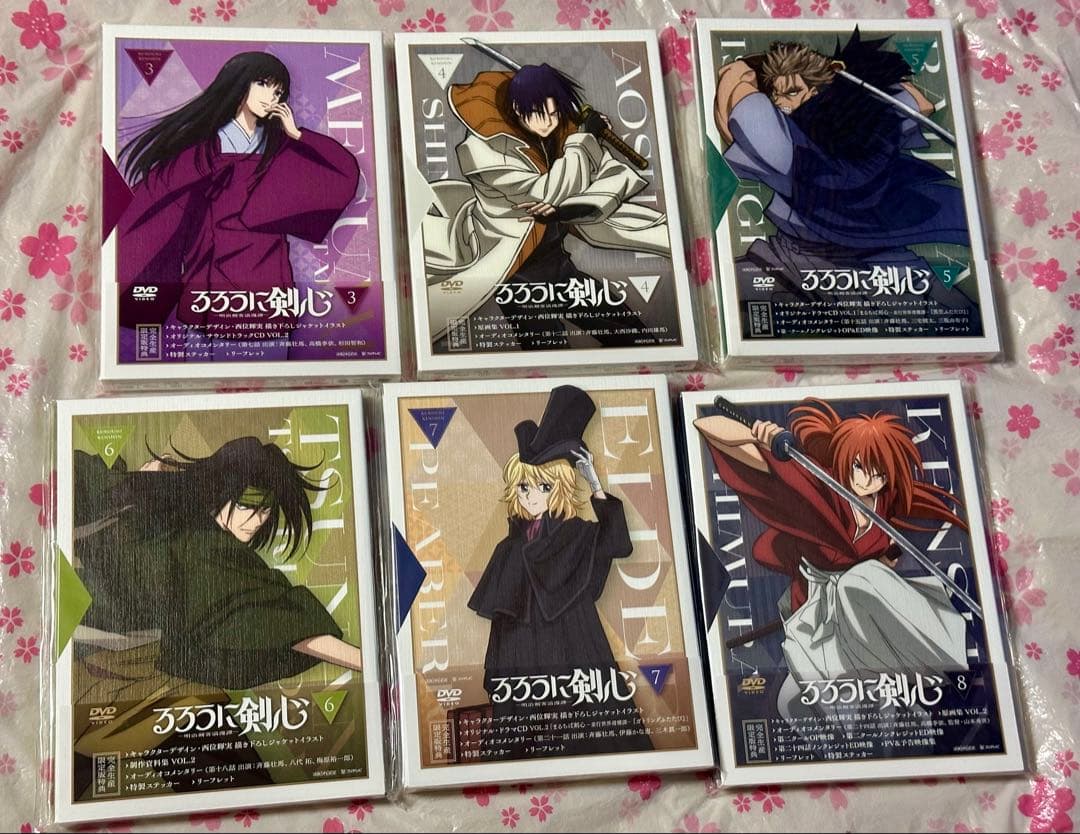 M*売様 るろうに剣心　明治剣客浪漫譚　DVD 3〜8巻セット