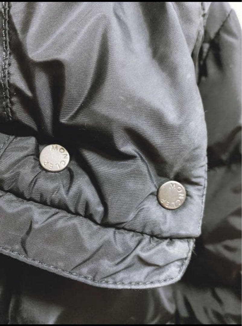 【最終値下げ】MONCLER モンクレール ブラックダウンコート フラメッテ
