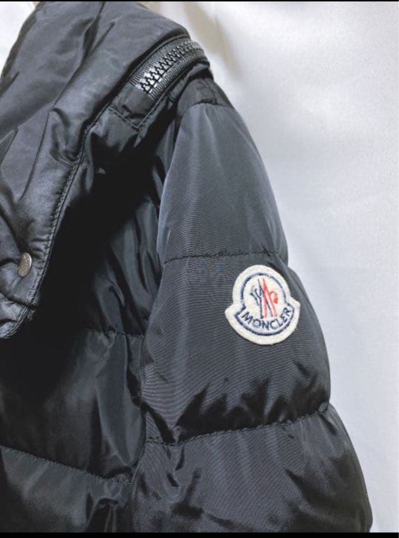 【最終値下げ】MONCLER モンクレール ブラックダウンコート フラメッテ